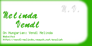 melinda vendl business card